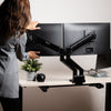 Bras de moniteur double à contrepoid haut de gamme #ERMS502
