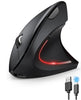 Souris ergonomique verticale droitière rechargeable sans fil TECKNET  #ERTECNETD