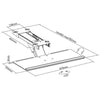 Plateau deluxe ajustable pour clavier et souris (sous bureau) 26.1" x 9.6" #EREB02
